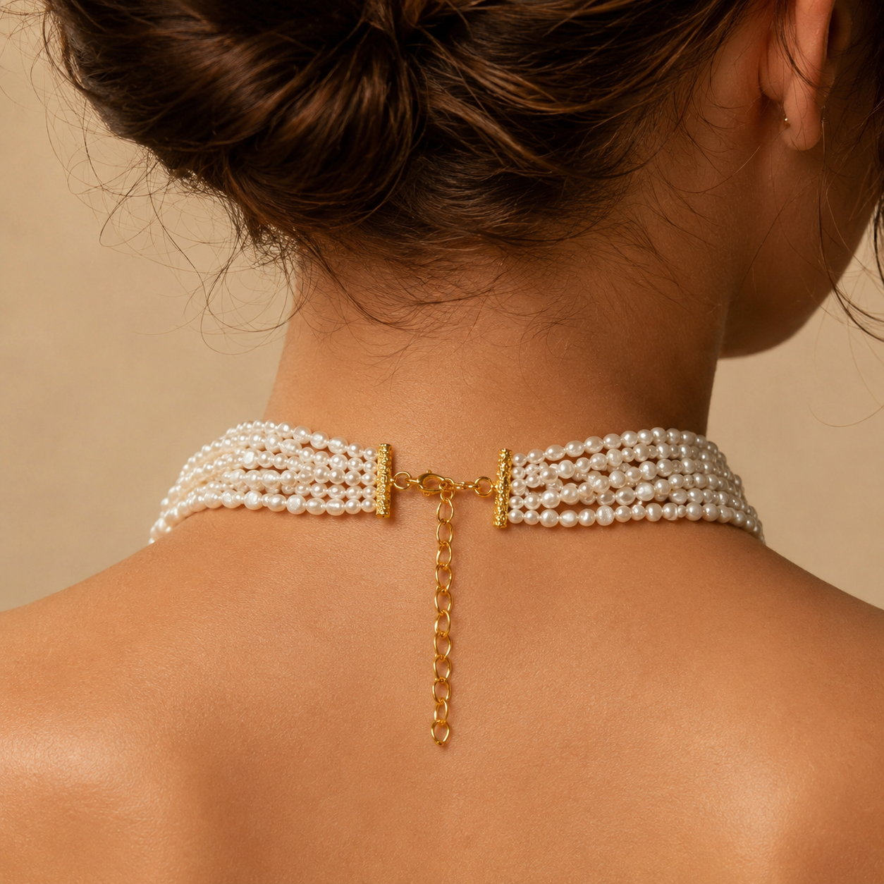Moonlit Freshwater Pearl Choker