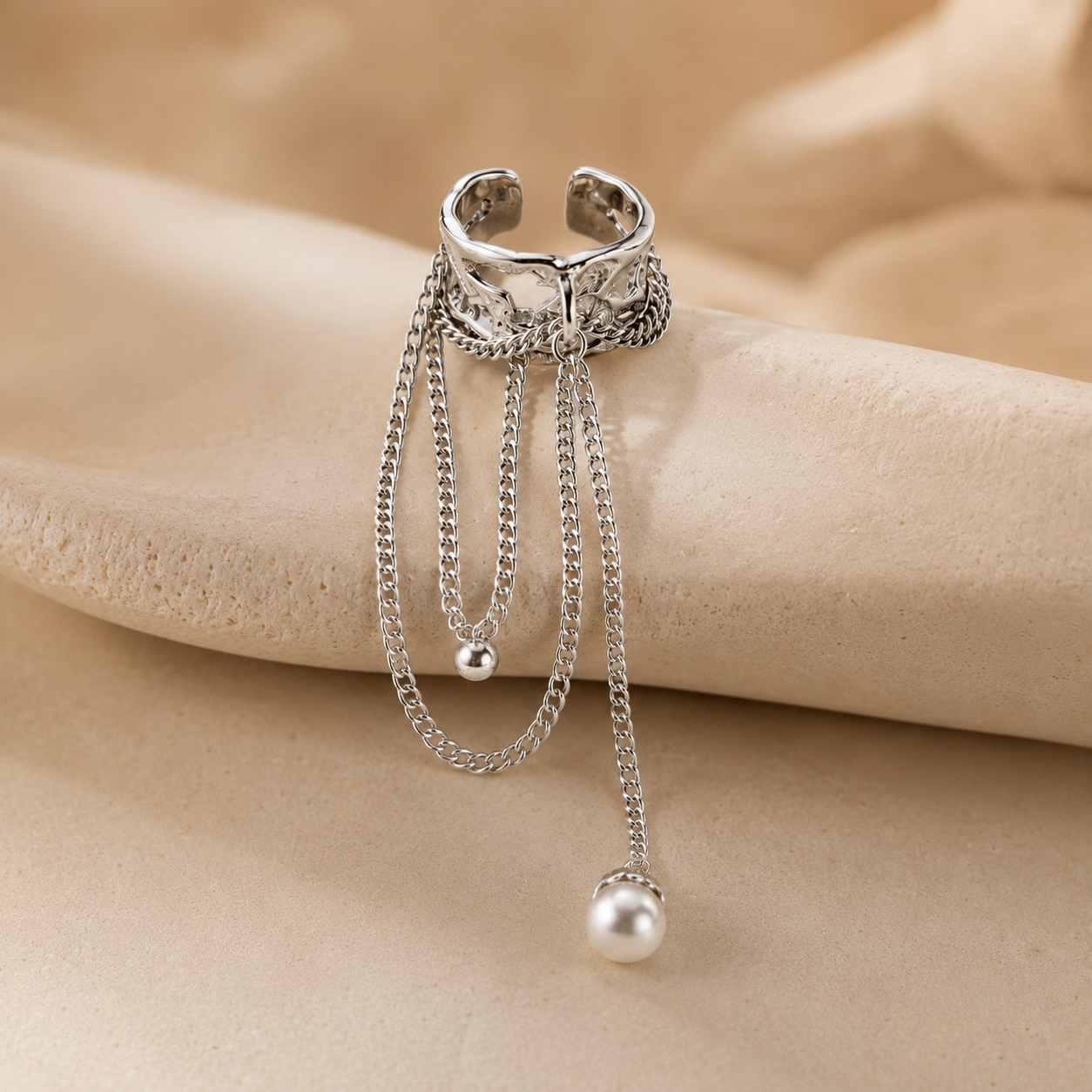 Gravity Chain Ear Cuff