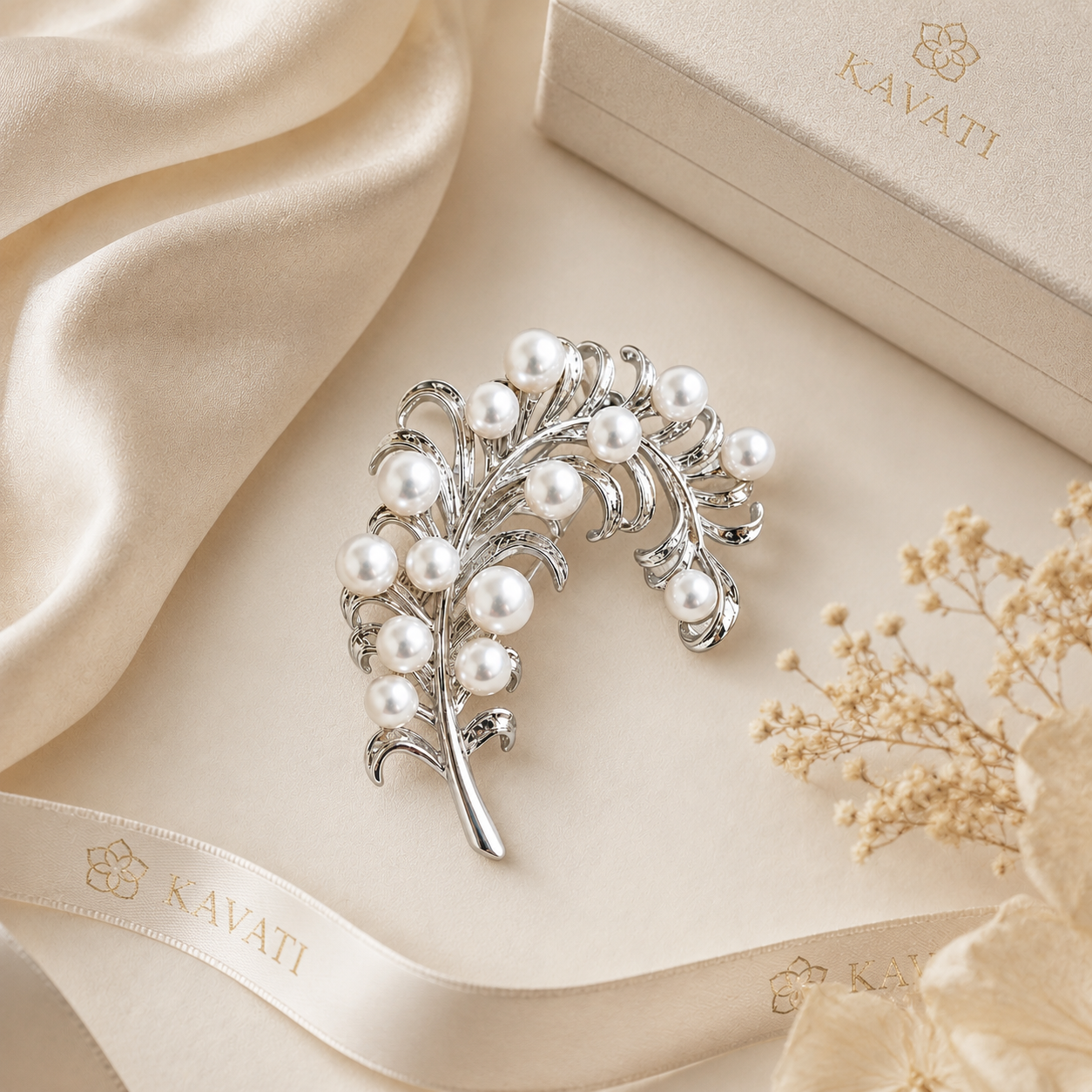 Art Deco Freshwater Pearl Brooch