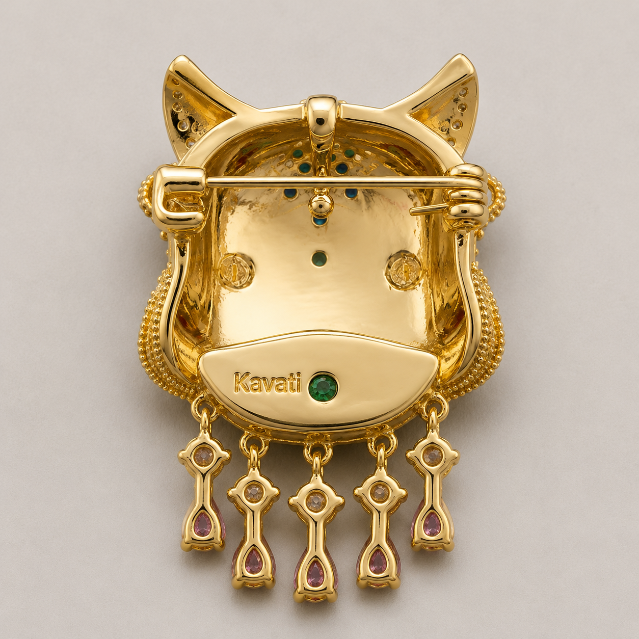 Antique Enamel Dragon Brooch