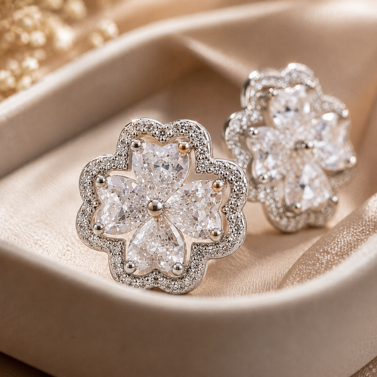 White Clover Cufflinks