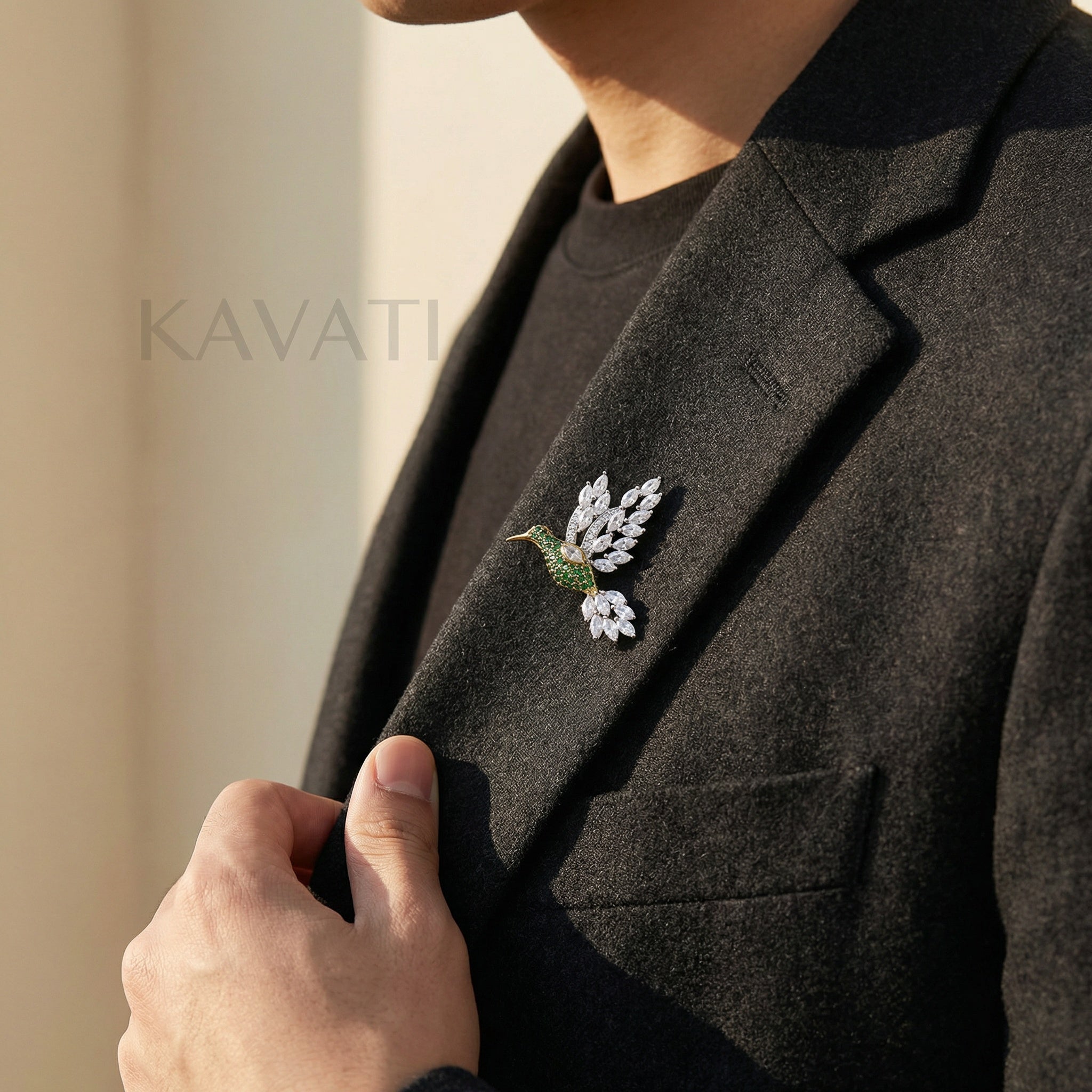 Hummingbird Brooch
