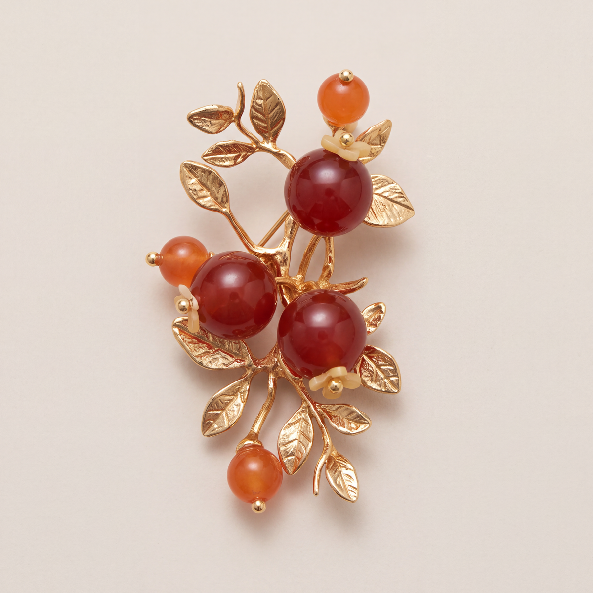 Pomegranate Branch Brooch Pendant