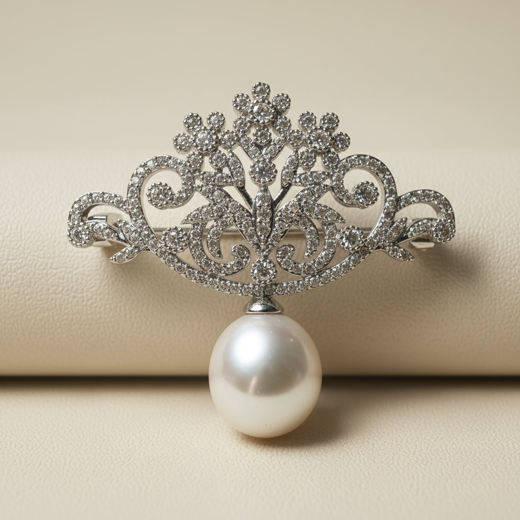 Baroque Pearl Brooch