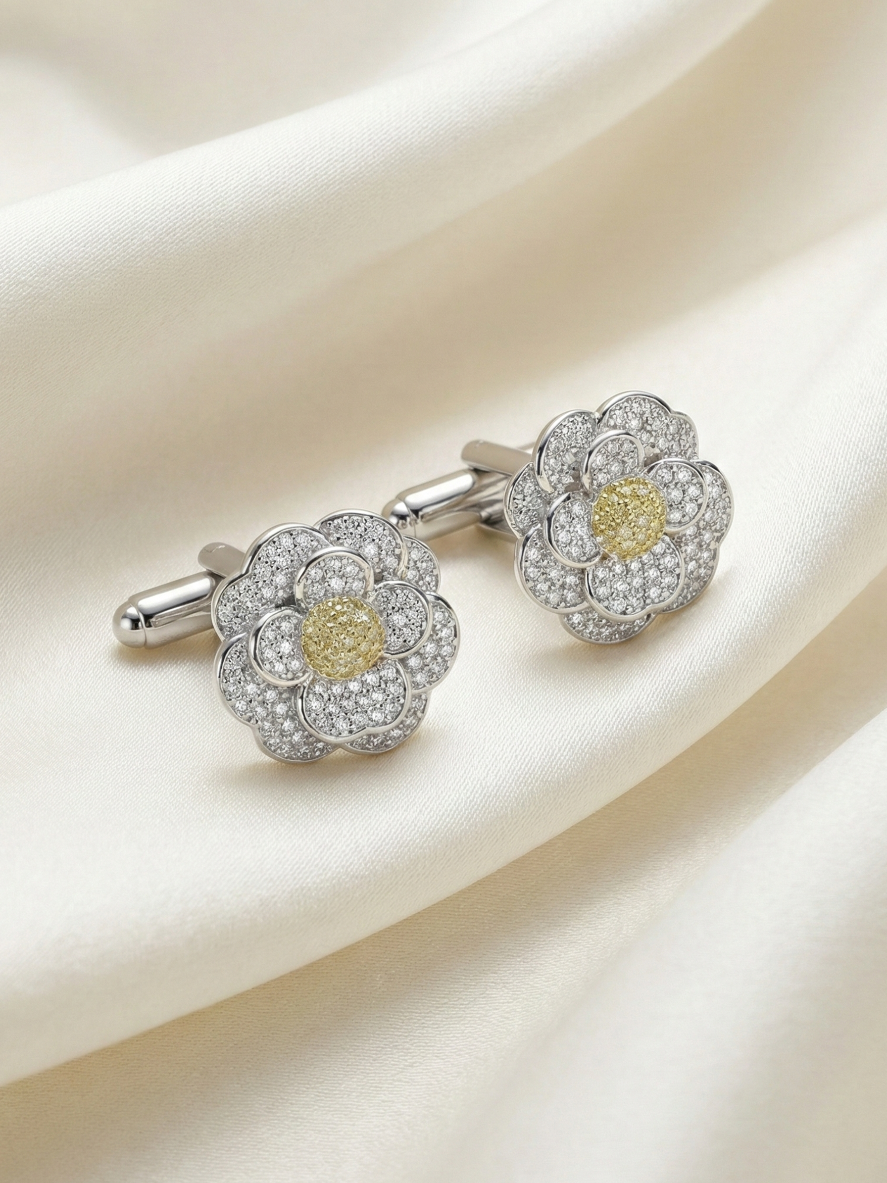 Daisy Crystal Cufflinks