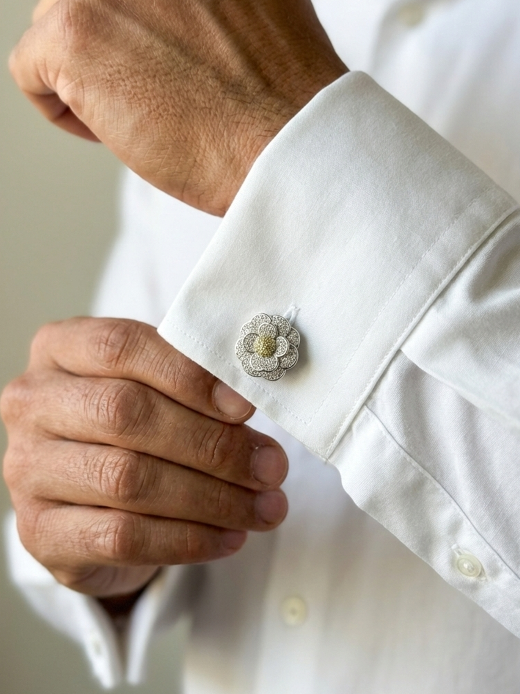 Daisy Crystal Cufflinks