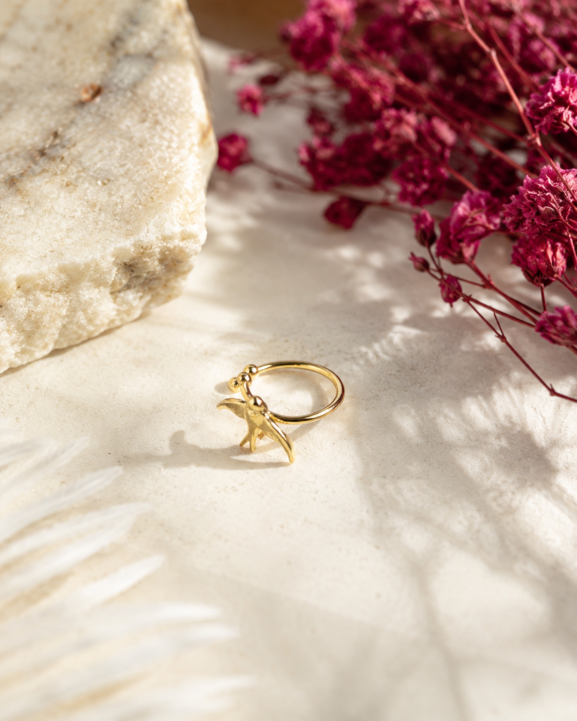 Dainty Bird Gold Ear Cuff