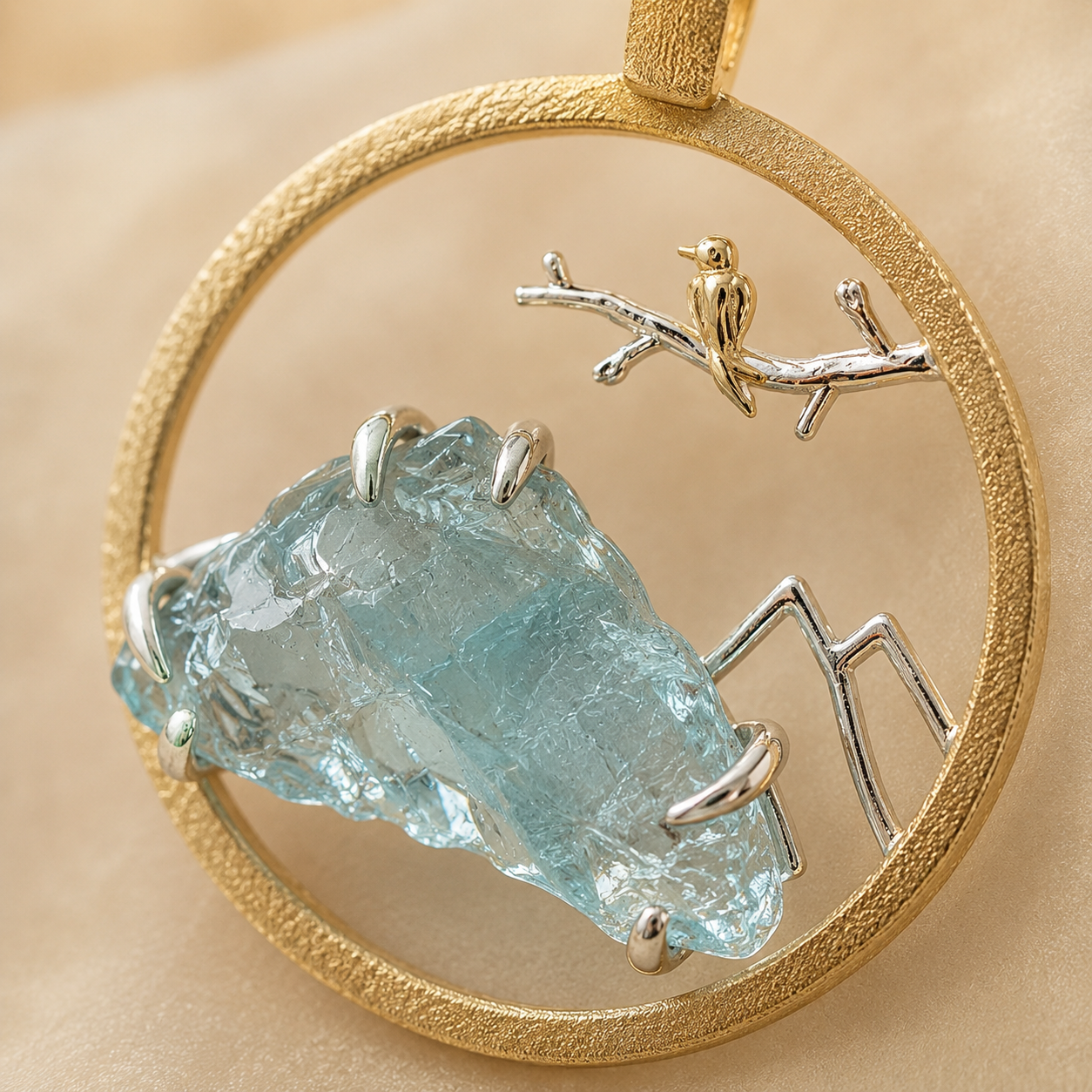 Aquamarine Mountain Reverie Necklace