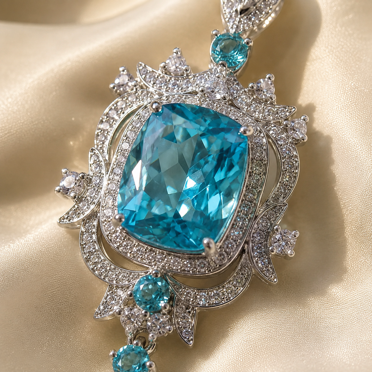 Lavinia Blue Topaz Necklace