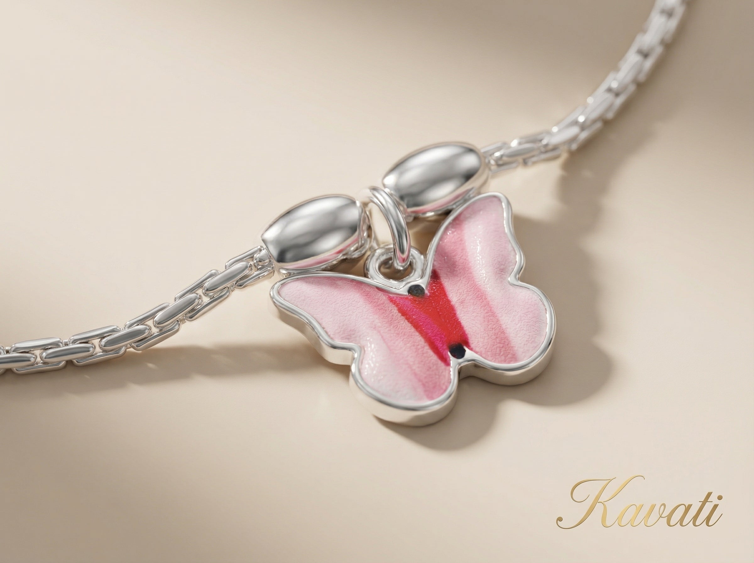 Handmade Sterling Silver Butterfly Anklet