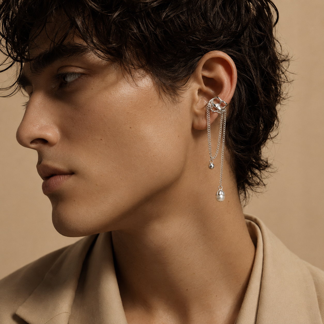 Gravity Chain Ear Cuff