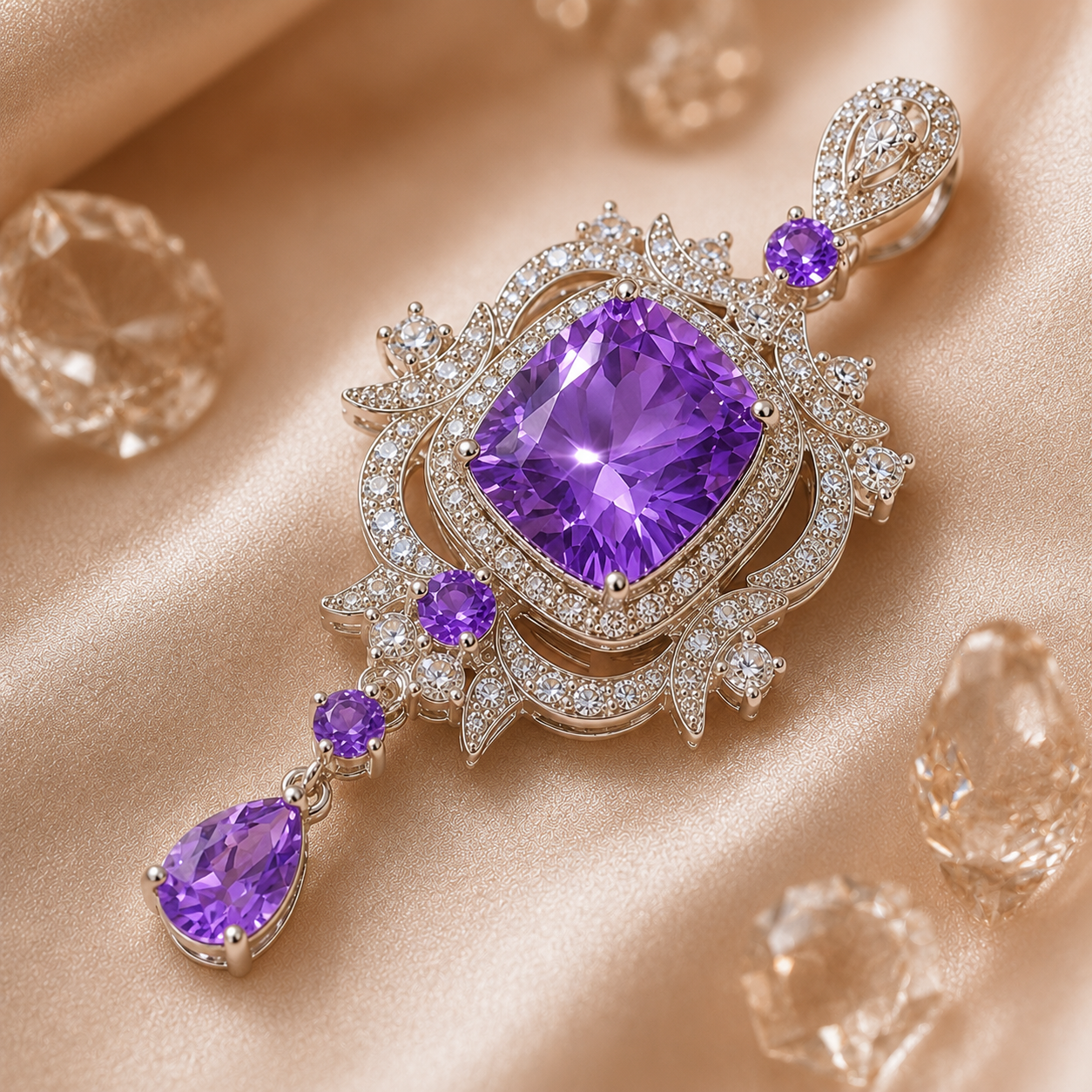 Lavinia Amethyst Pendant