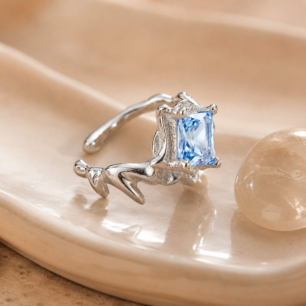 Blue Dragon Ear Cuff