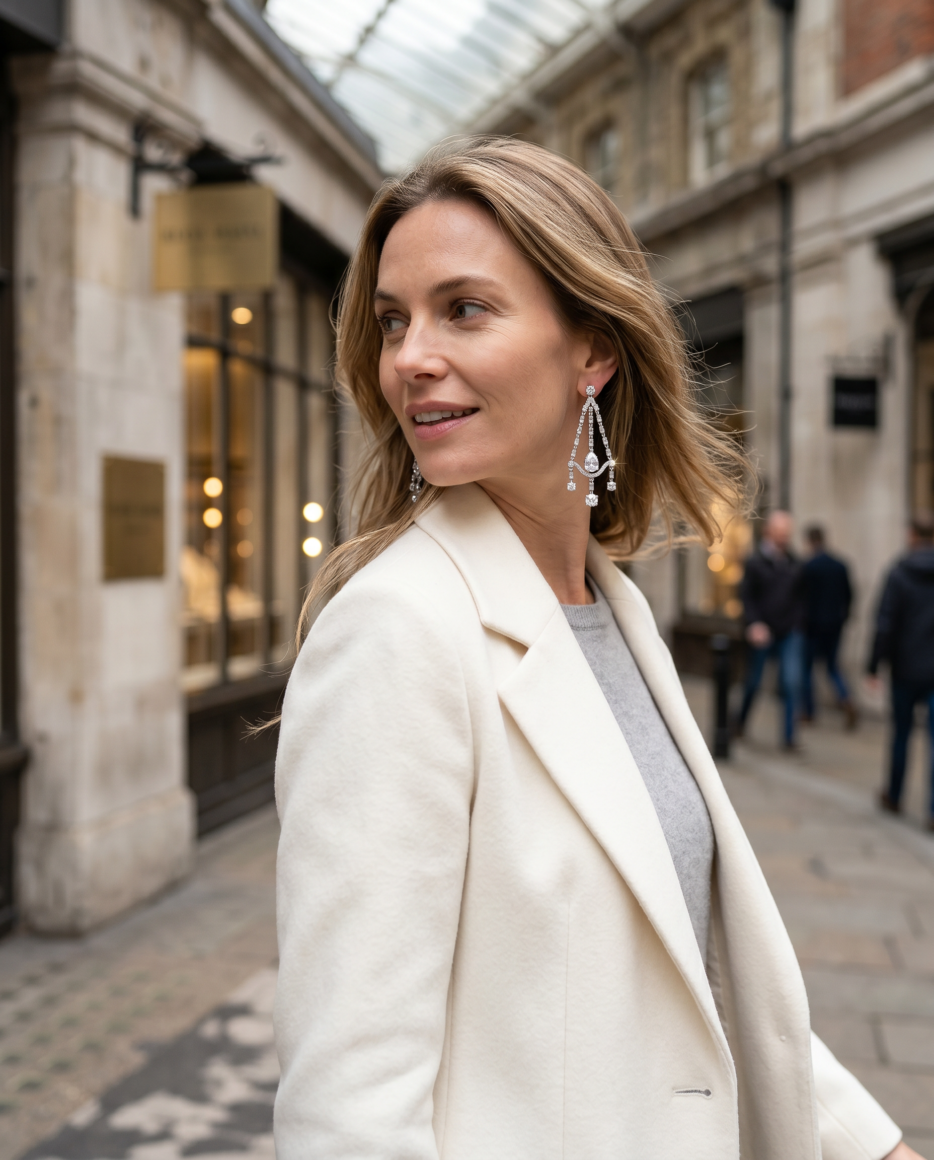 Kate Middleton 925 Silver Chandelier Earrings