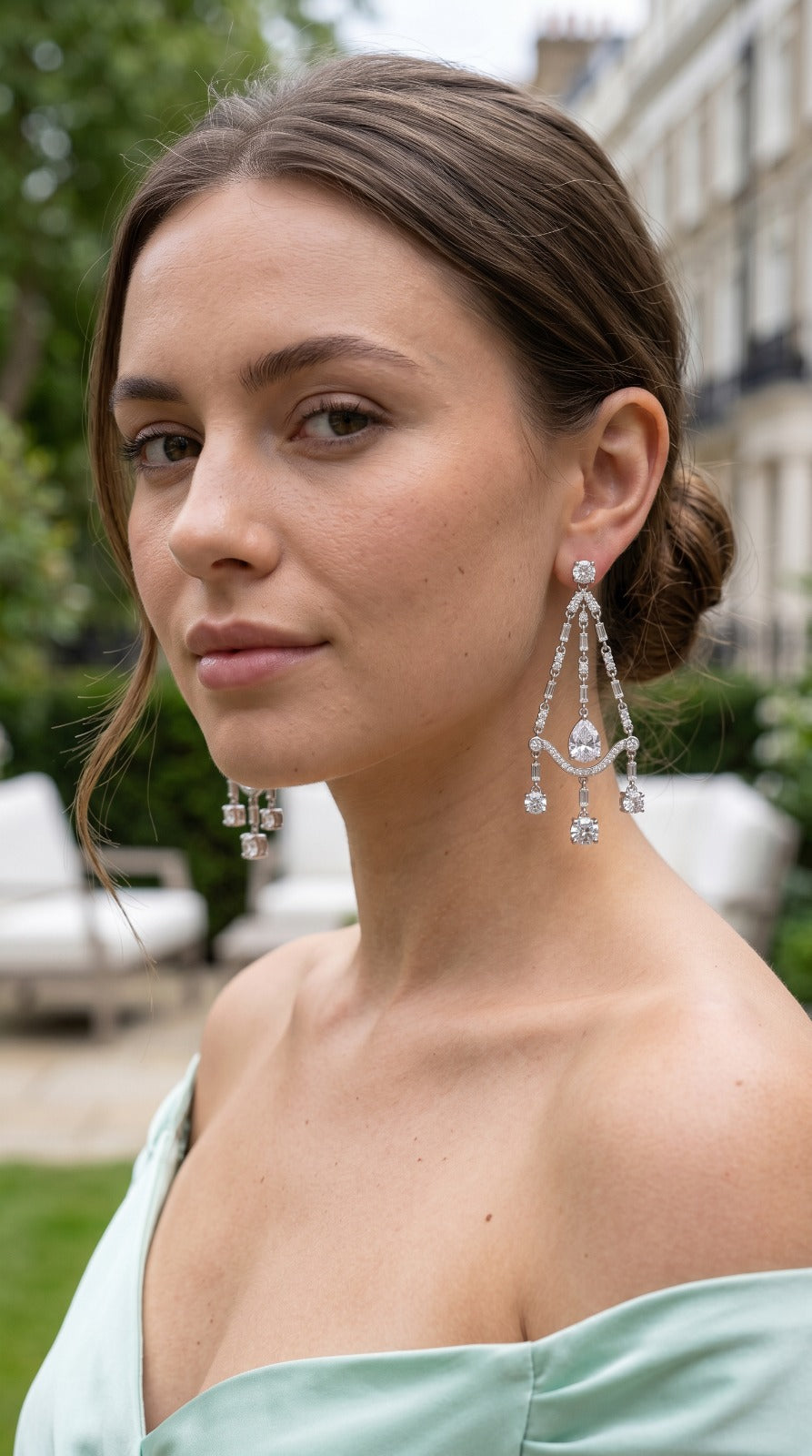 Kate Middleton 925 Silver Chandelier Earrings
