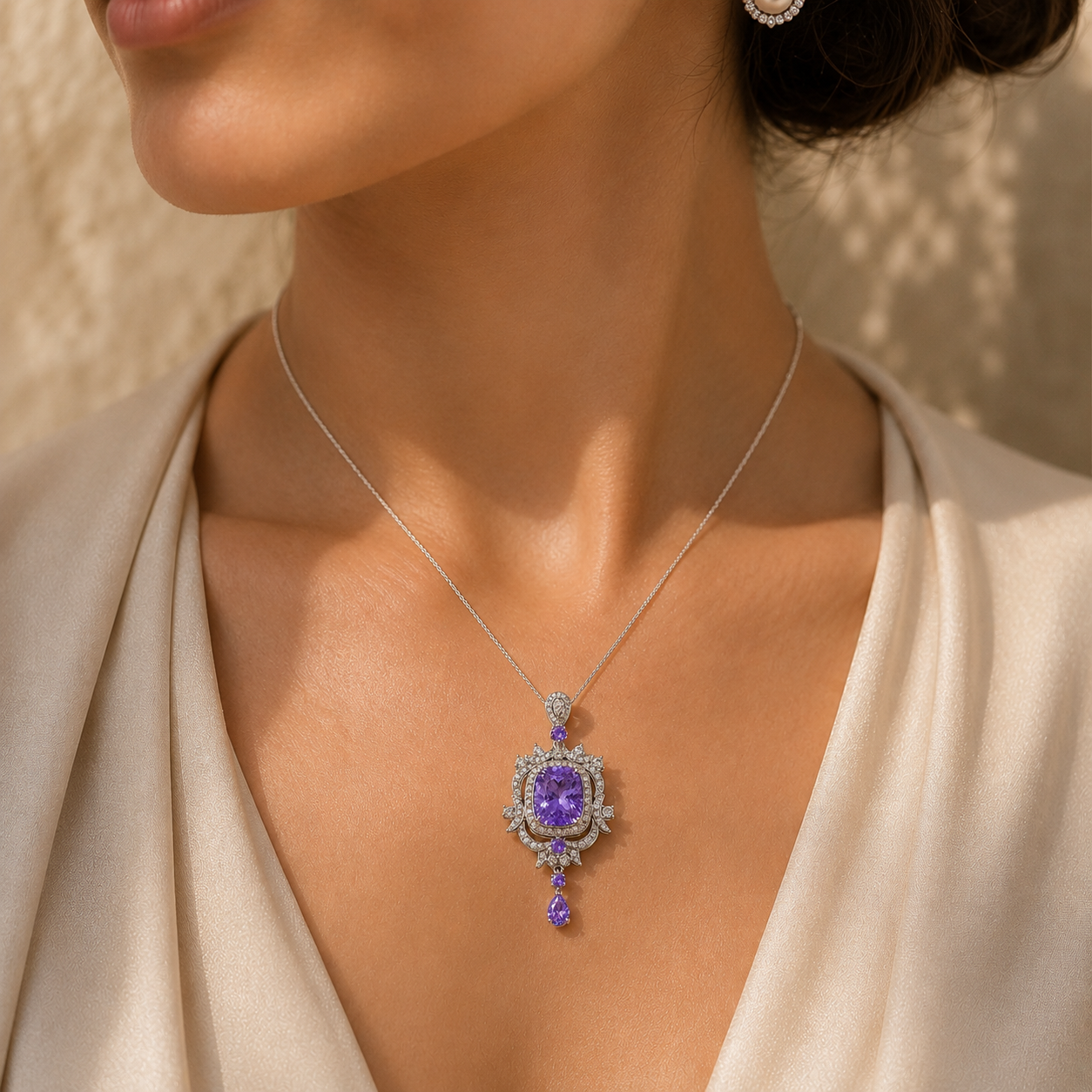 Lavinia Amethyst Pendant