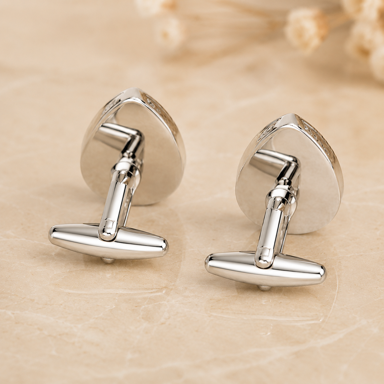 Red Water Drop Cufflinks
