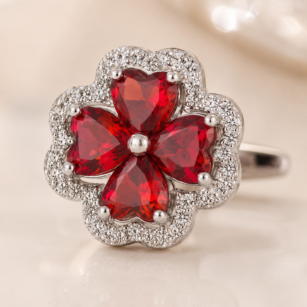 Red Clover Cufflinks