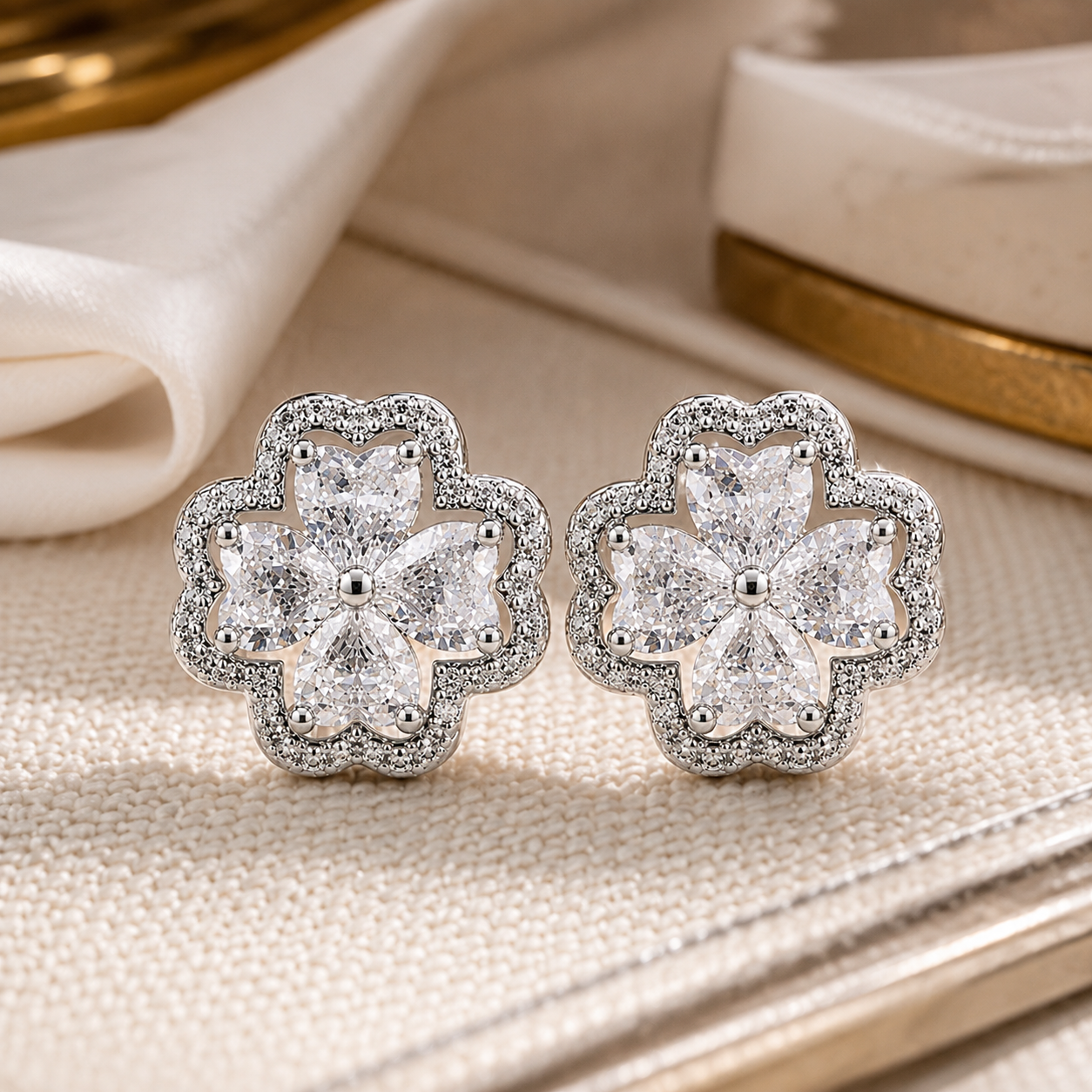 White Clover Cufflinks