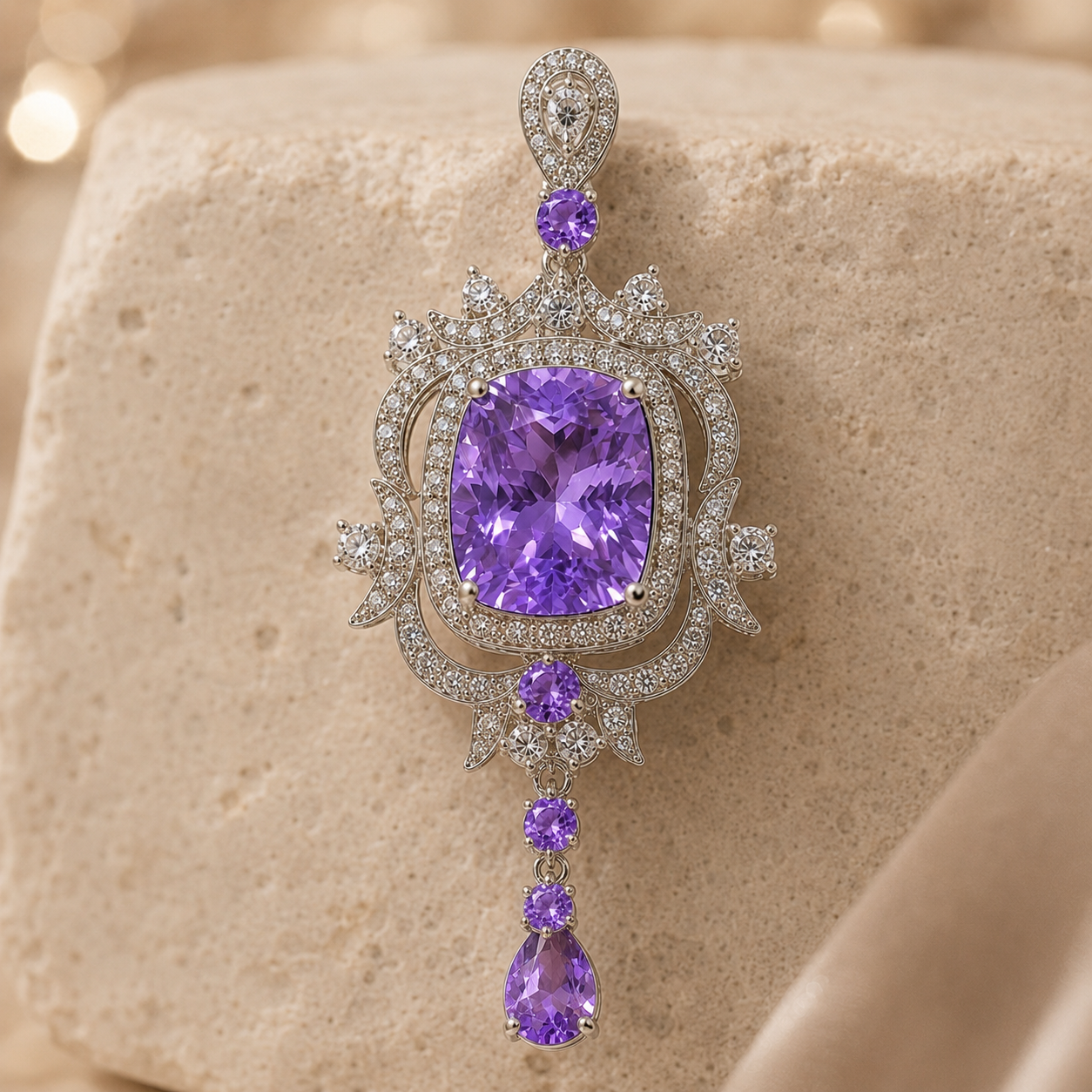 Lavinia Amethyst Pendant