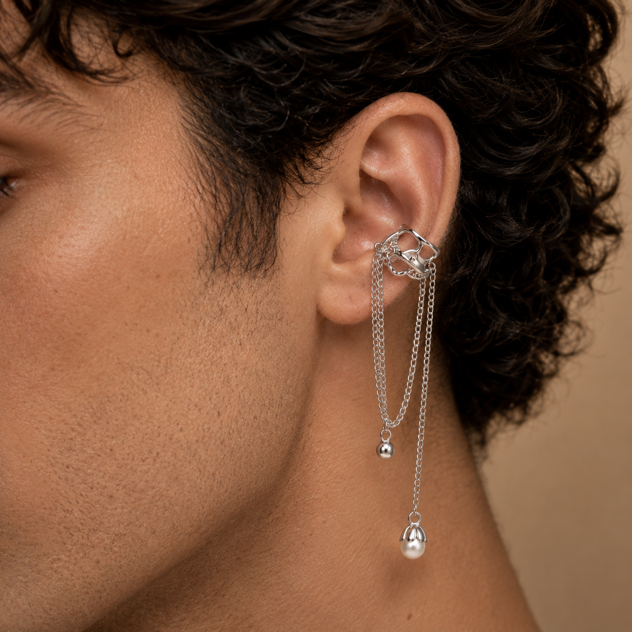 Gravity Chain Ear Cuff