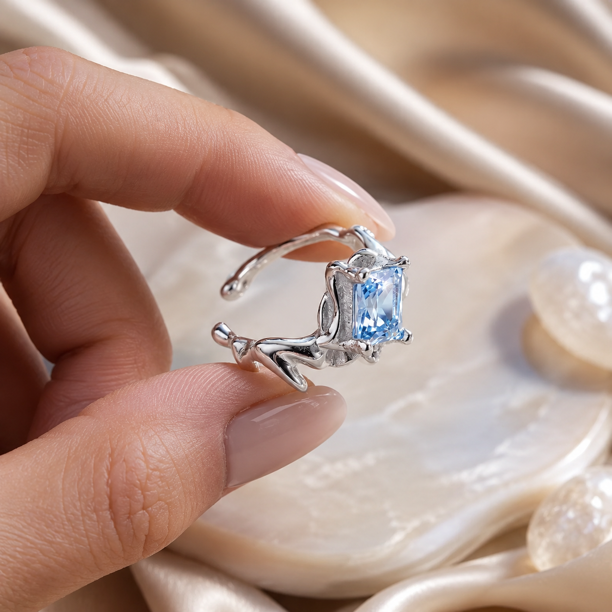 Blue Dragon Ear Cuff