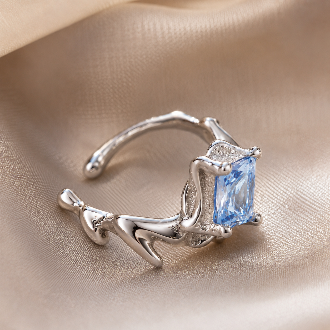 Blue Dragon Ear Cuff