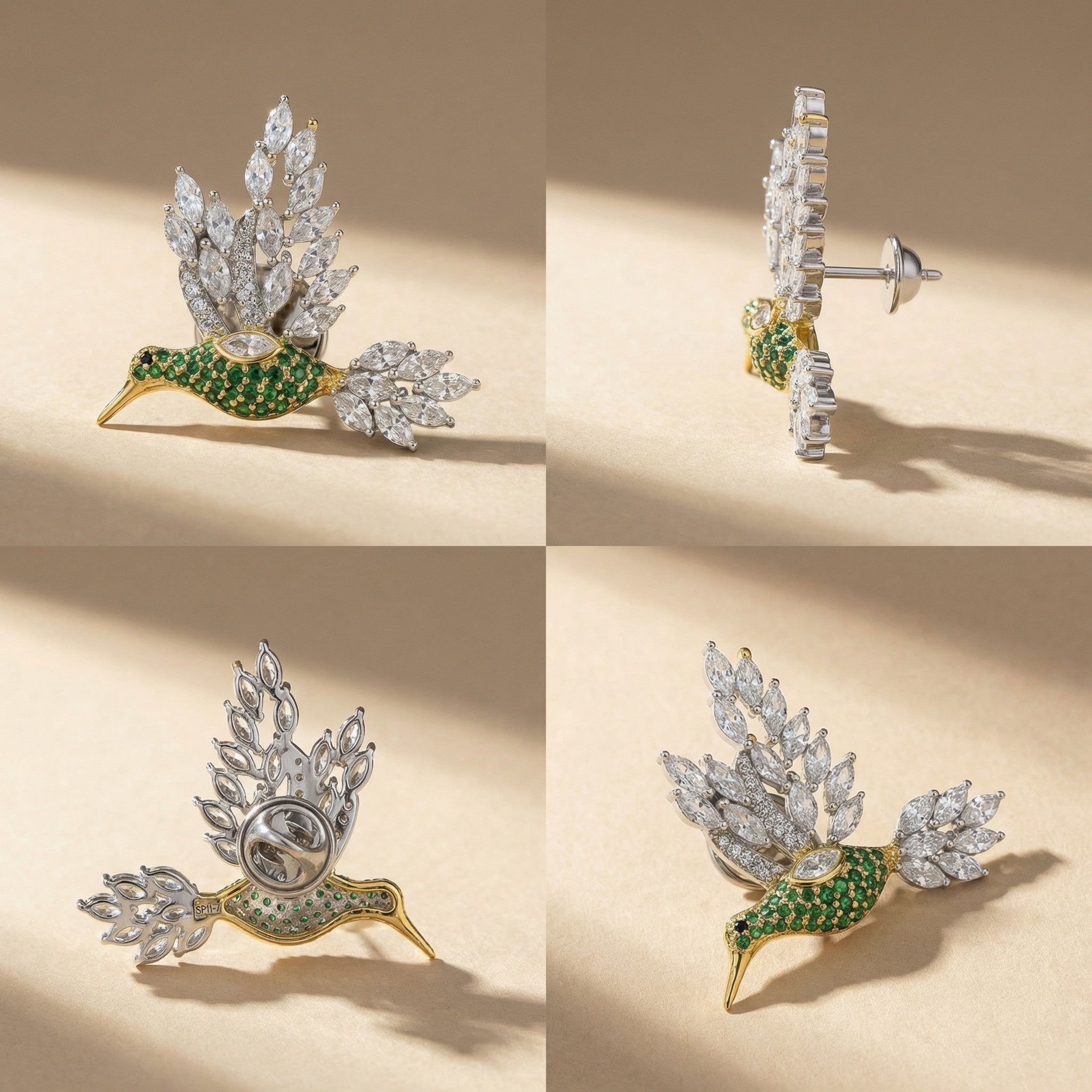 Hummingbird Brooch