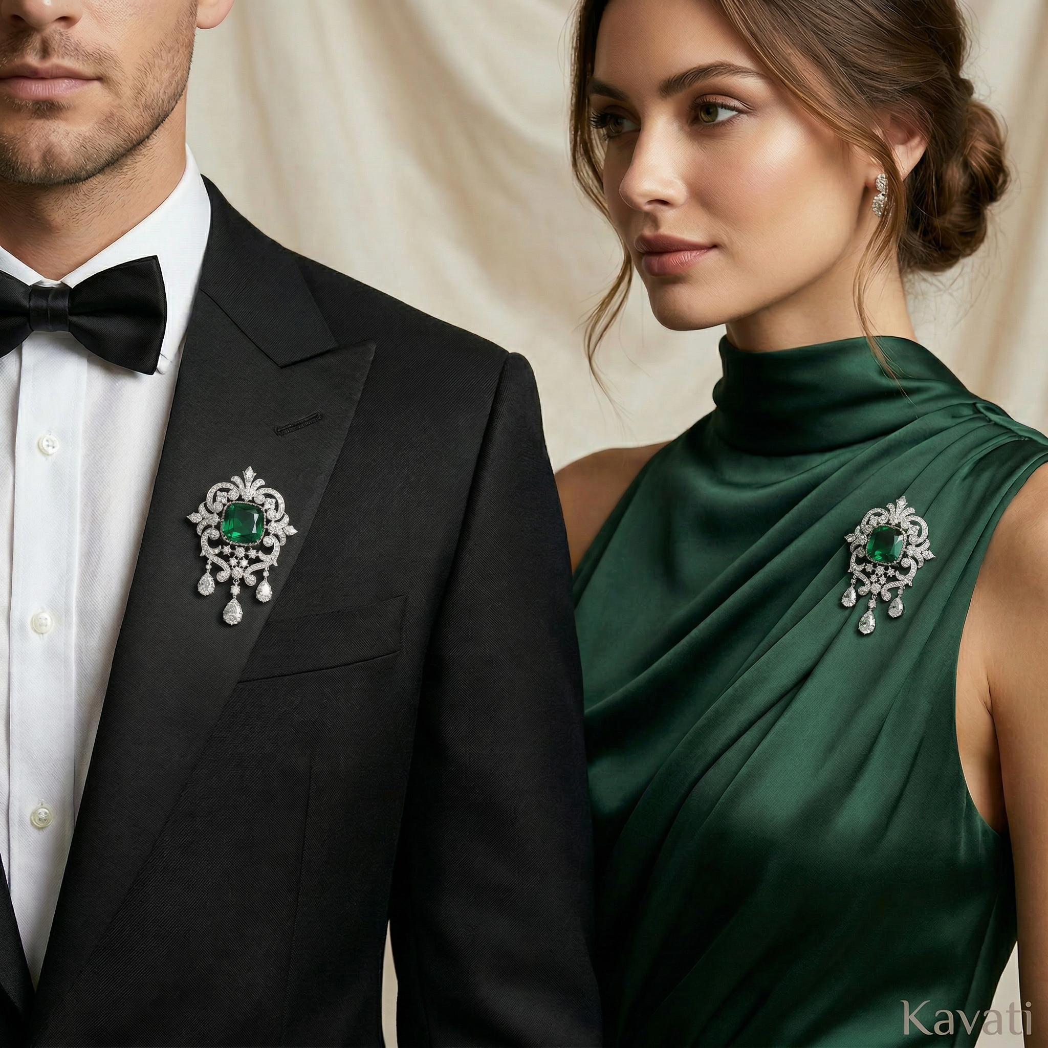 Imperial Green Brooch Pendant