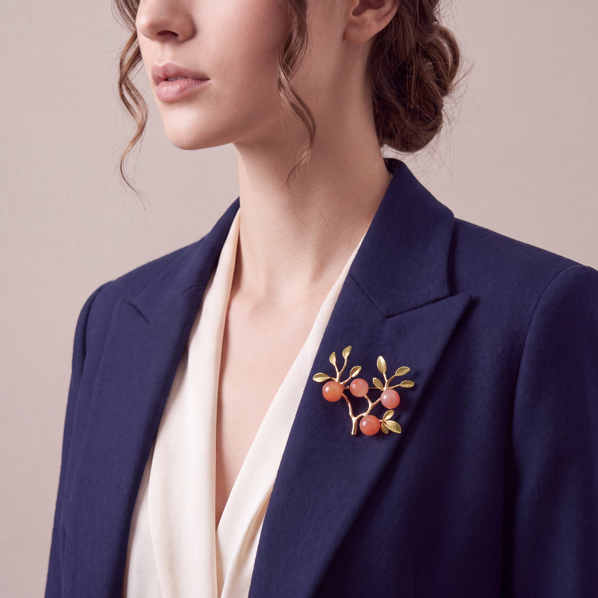 Peach Orchard Branch Brooch