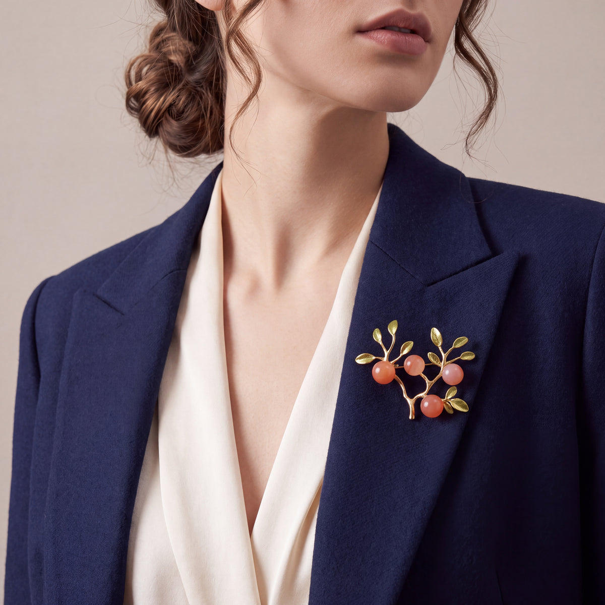 Peach Orchard Branch Brooch