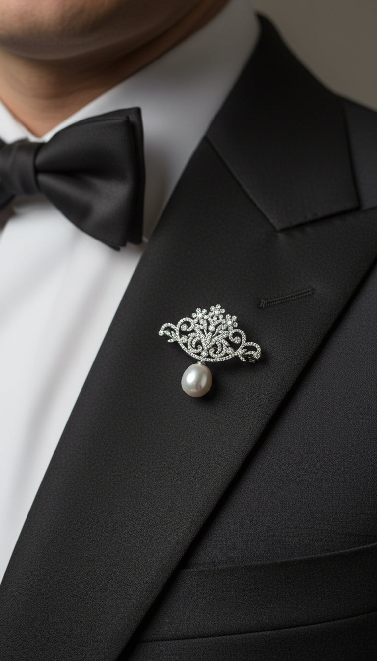 Baroque Pearl Brooch