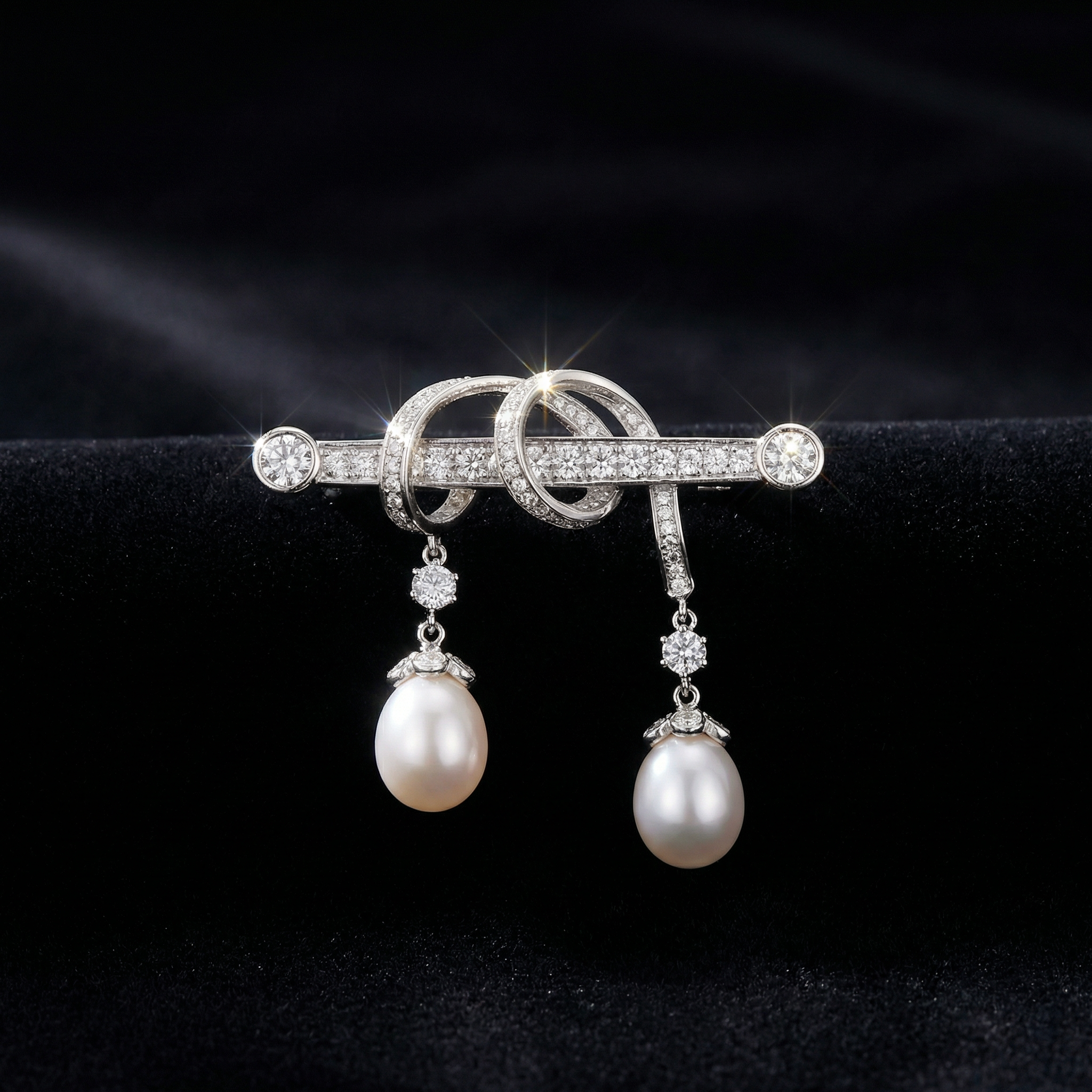 Pearl Cascade Brooch