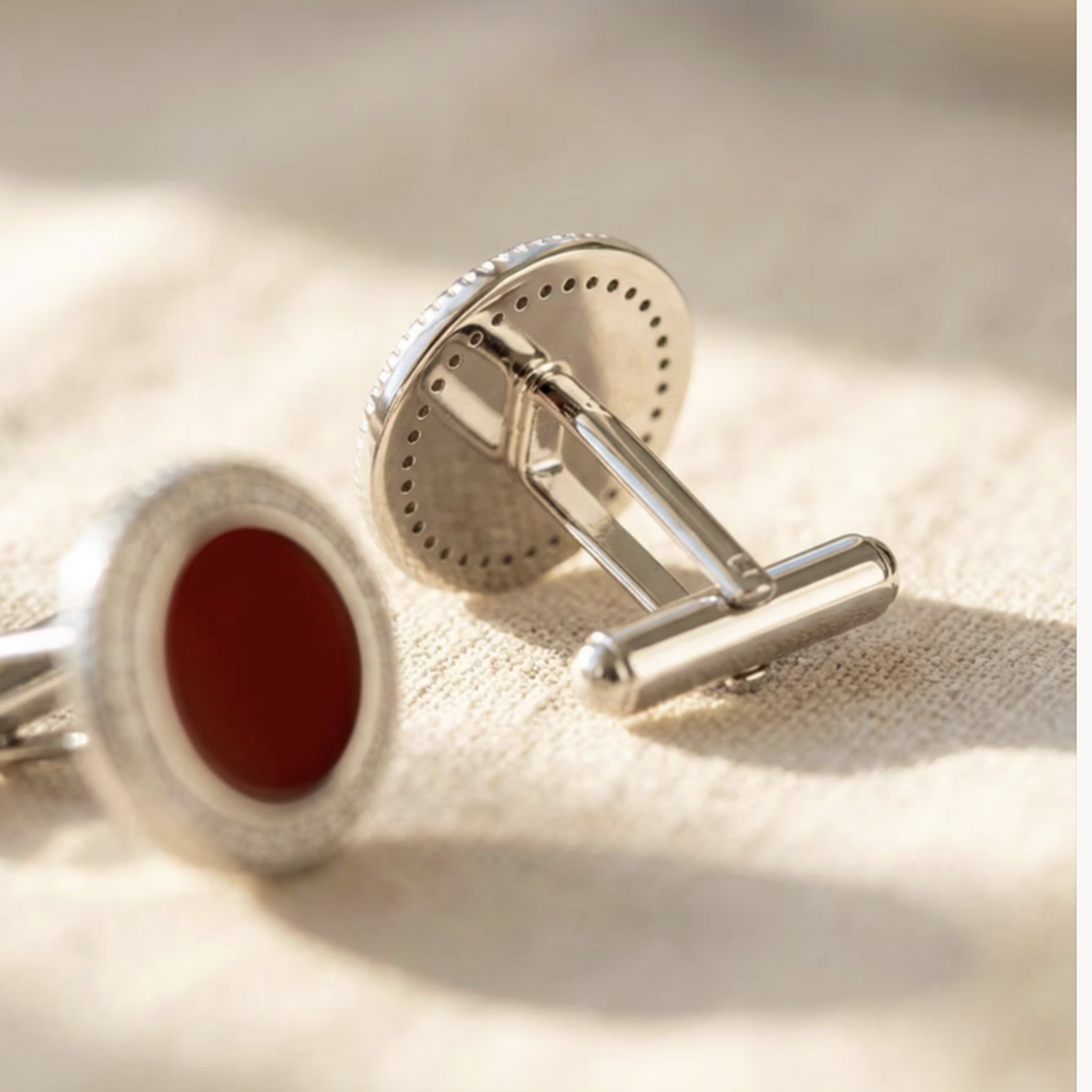 The Crimson Agate Cufflinks