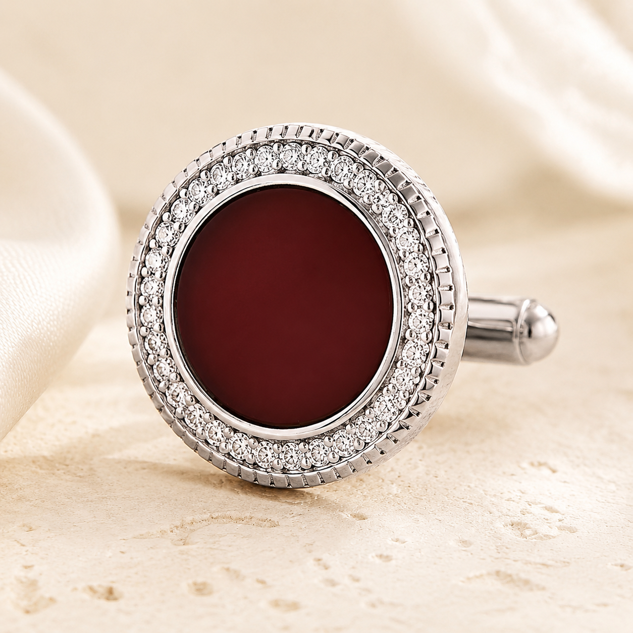 The Crimson Agate Cufflinks