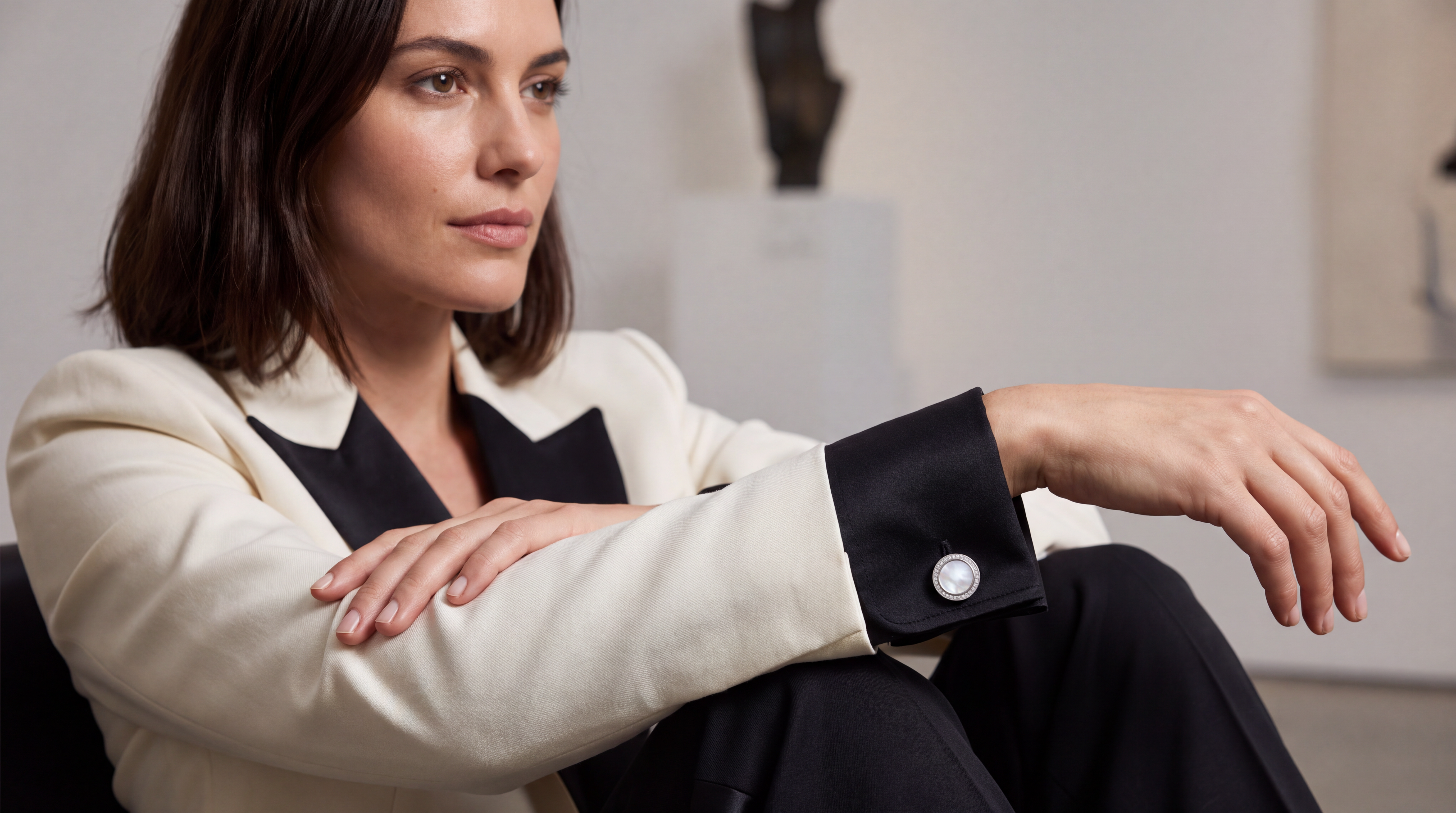 The Moonlit Mother of Pearl Cufflinks
