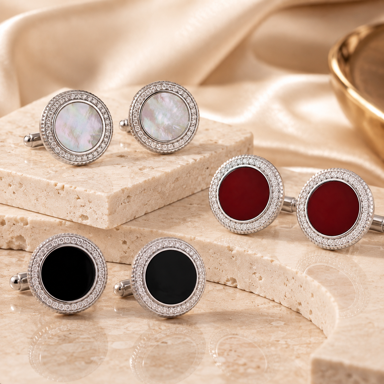 The Crimson Agate Cufflinks