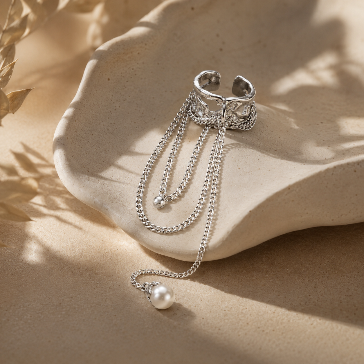 Gravity Chain Ear Cuff