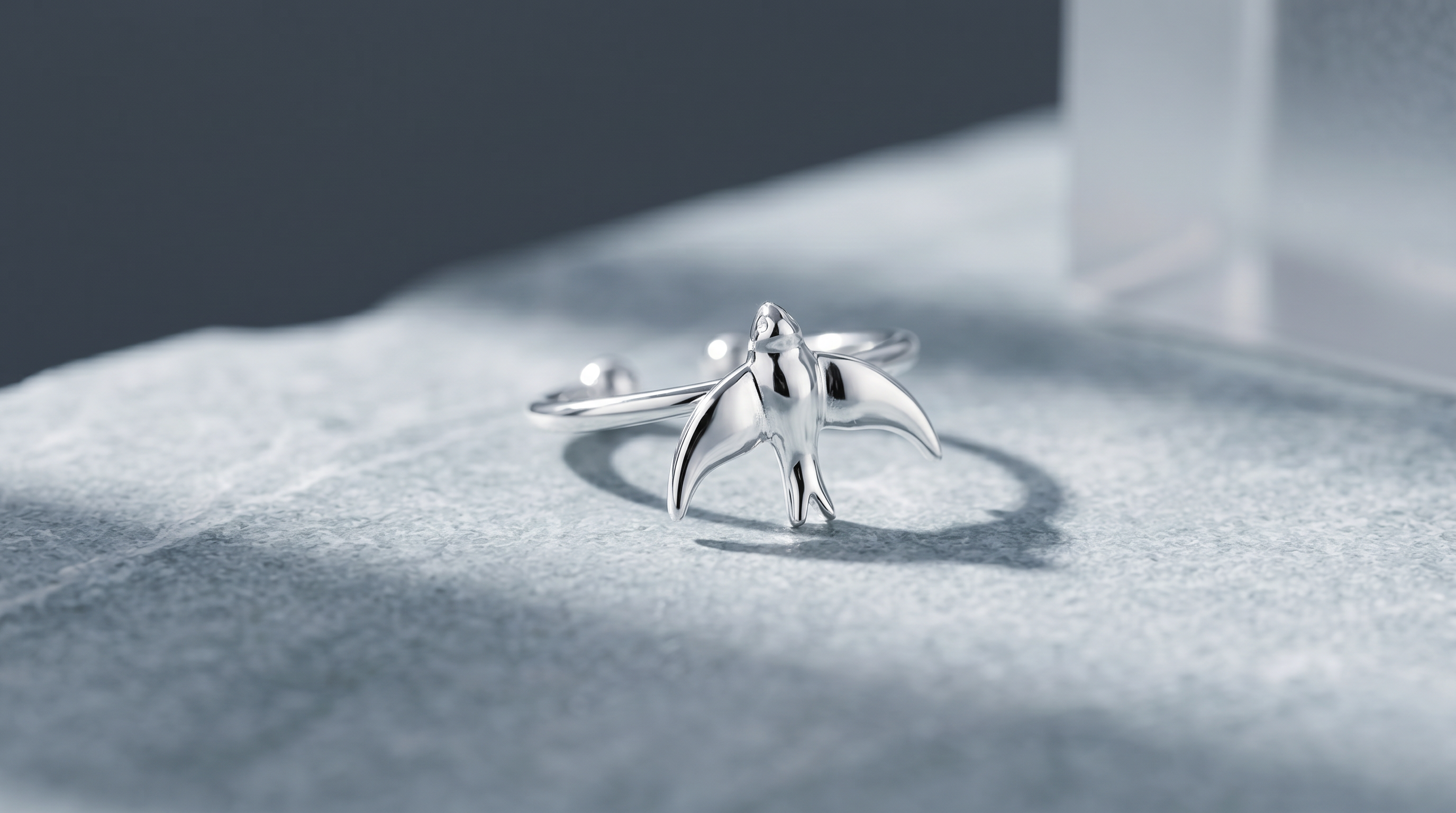 Dainty Bird Silver Ear Cuff