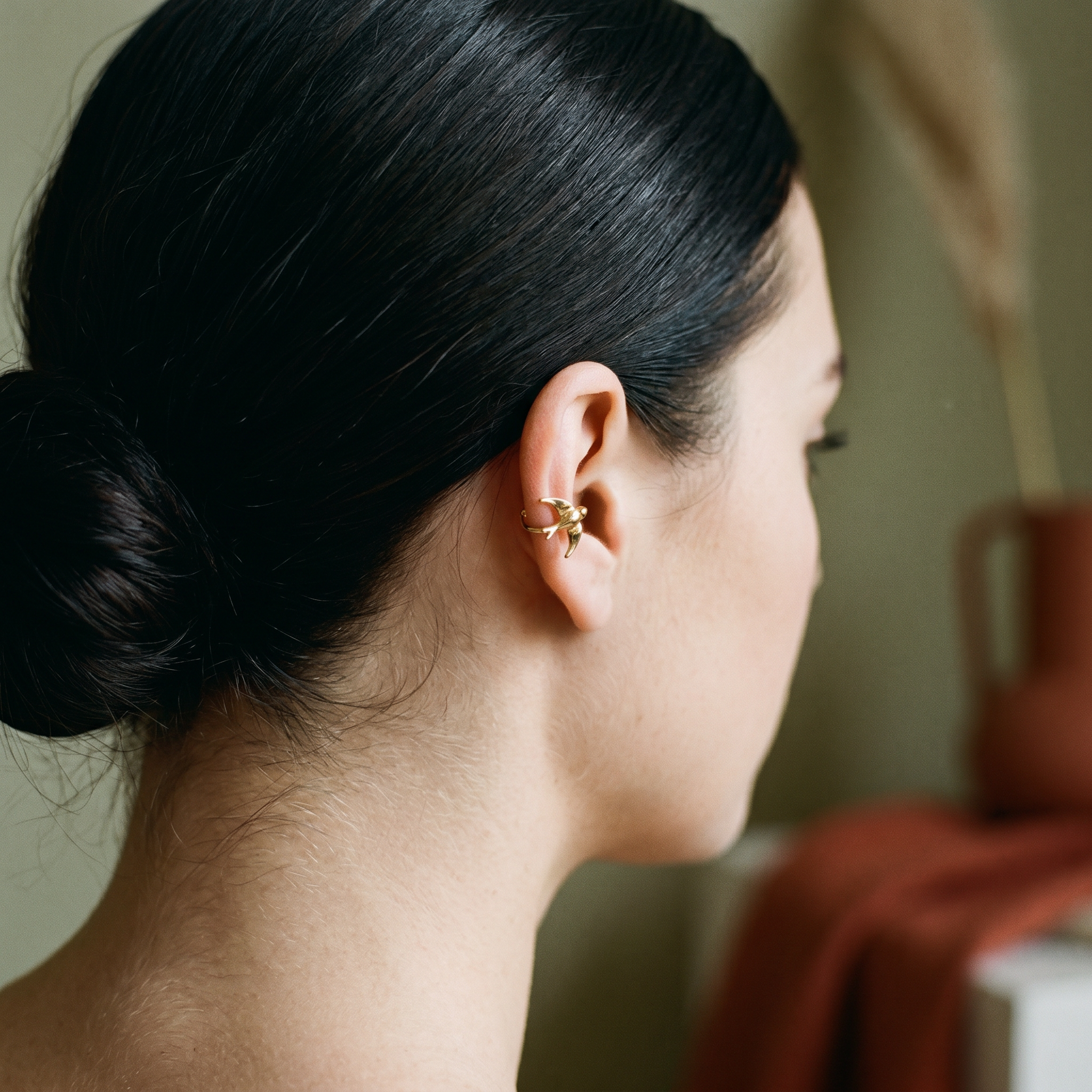 Dainty Bird Gold Ear Cuff