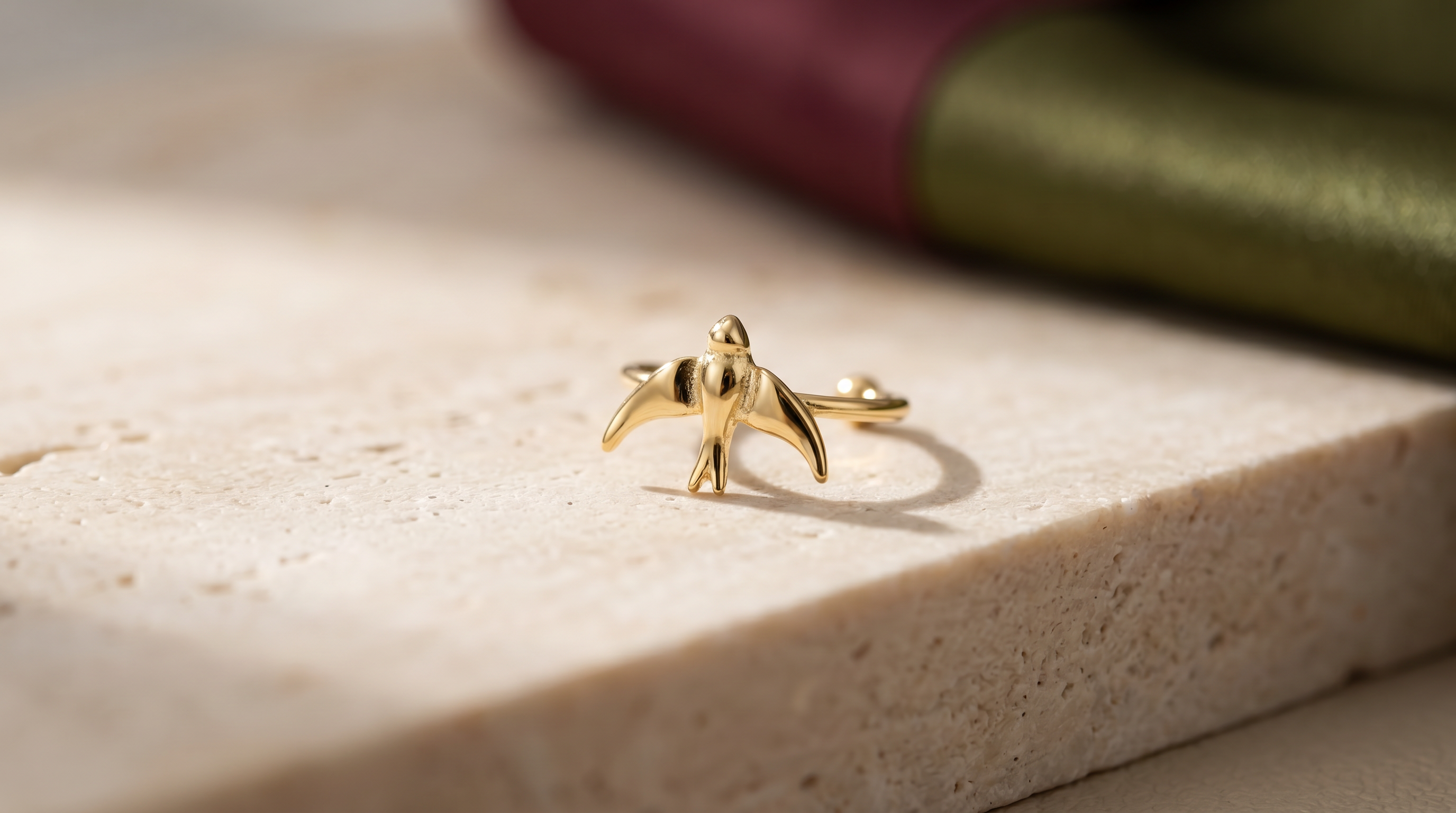 Dainty Bird Gold Ear Cuff