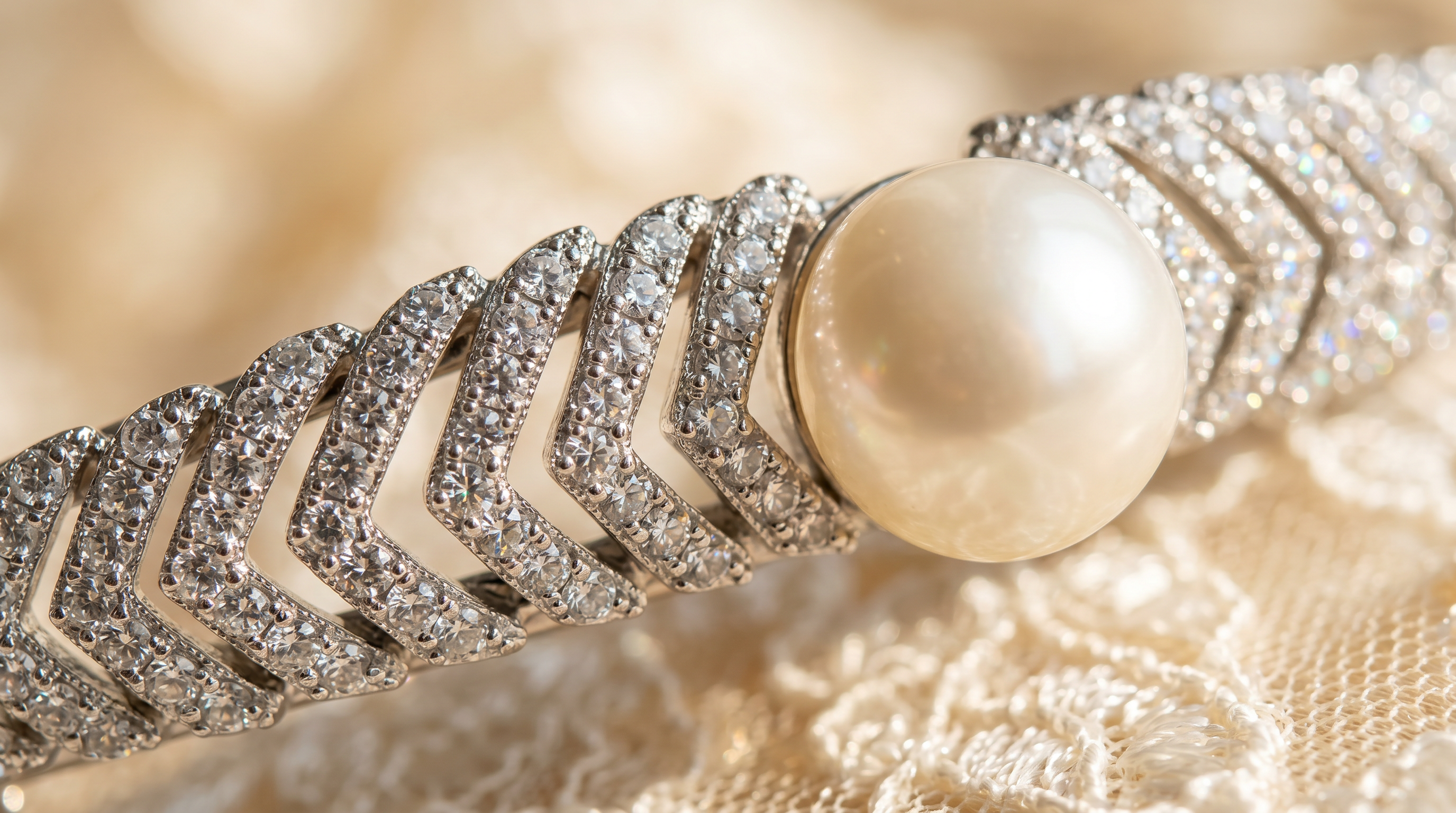 Pearl Bridal Tiara Crown