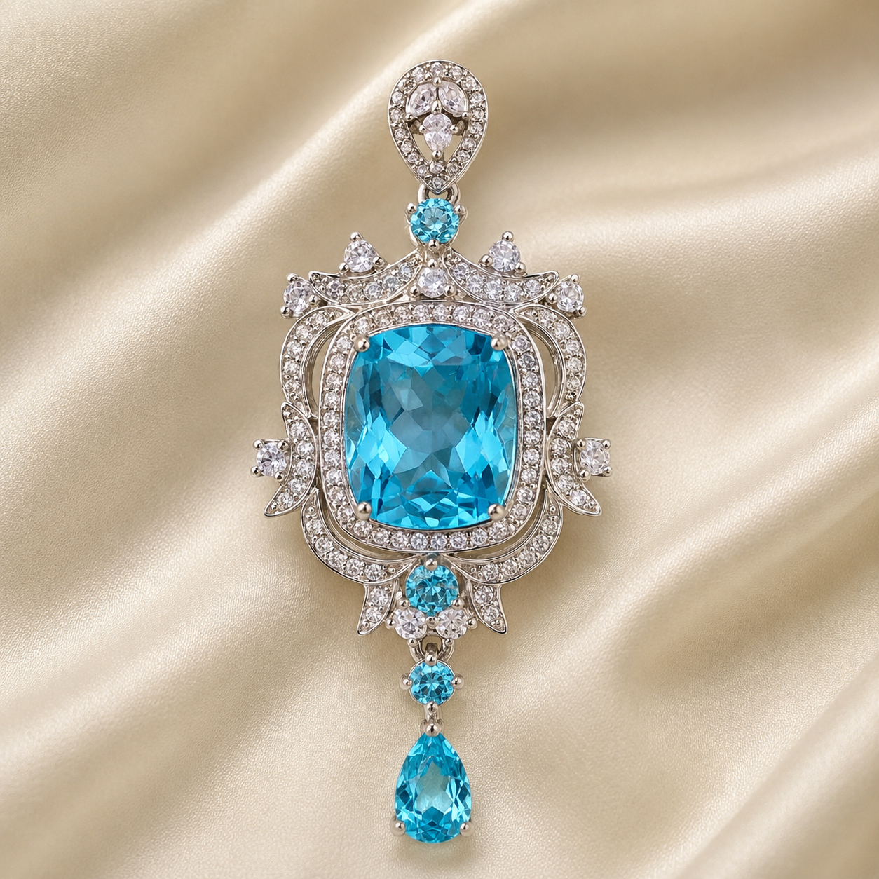 Lavinia Blue Topaz Necklace